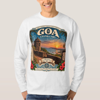 Chapora Fort — Sunset Sentinel of Goa 🏰🌅 T-Shirt
