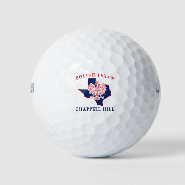 Chappell Hill Polish Texan Golf Balls (Front)