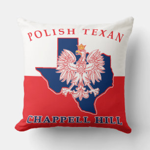 Chappell Hill Polish Texan Throw Pillow