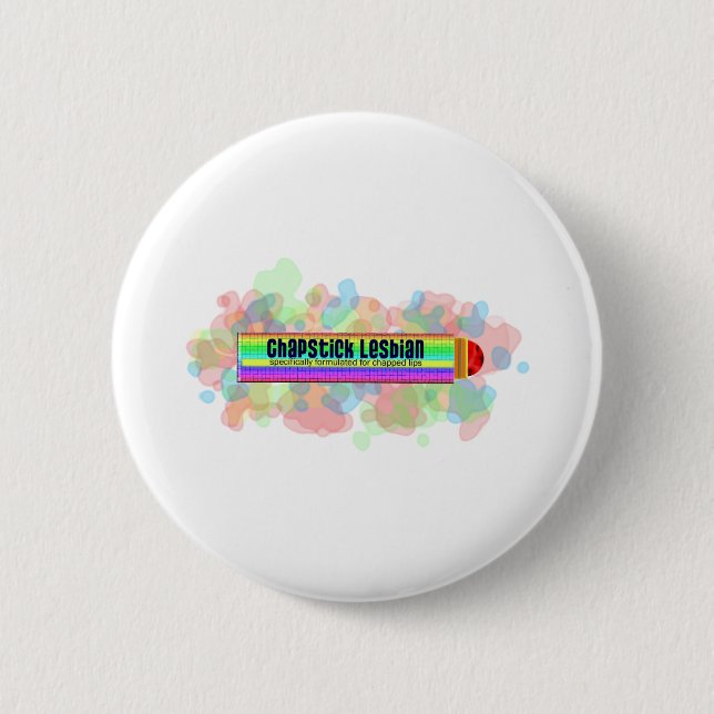 Chapstick Lesbian 2 Inch Round Button (Front)