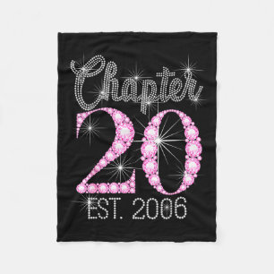 Chapter 20 Est 2006 Happy 20th Birthday Gift Fleece Blanket