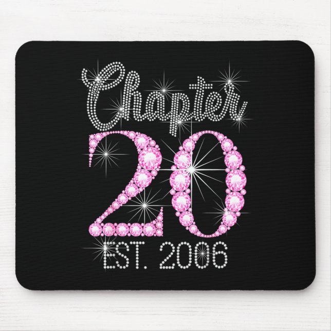 Chapter 20 Est 2006 Happy 20th Birthday Gift  Mouse Pad (Front)