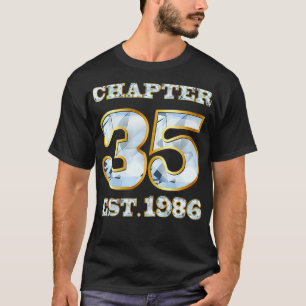Chapter 35 Years Est 1986 35th Birthday Tee for Wo