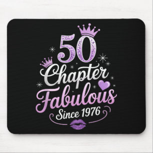 Chapter 50 Fabulous Since 1976 50th Birthday Queen Mouse Pad