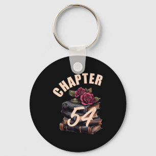 Chapter 54 54th Birthday Women Book Lovers Its My Keychain