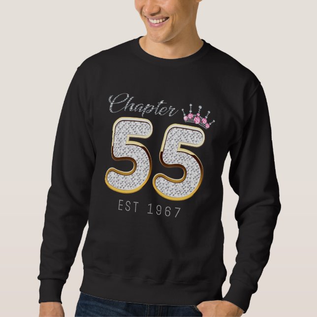 Chapter 55 Est 1967 55th Birthday Tee  For Womens (Front)