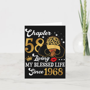 Chapter 58 Living My Blessed Life Since 1968 Afro Card
