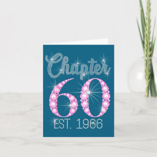 Chapter 60 Est 1966 Happy 60th Birthday Gift  Card