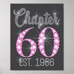 Chapter 60 Est 1966 Happy 60th Birthday Gift Poster