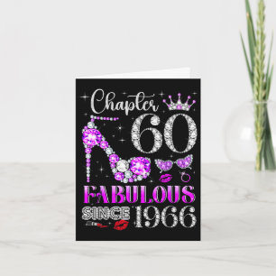 Chapter 60 fabulous since 1966 60th birthday card