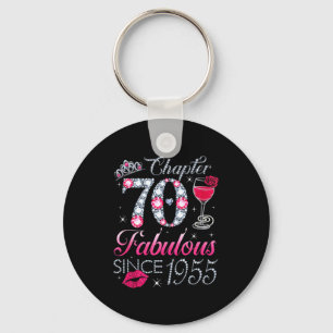 Chapter 70 Fabulous Since 1955 70th Birthday Gift  Keychain