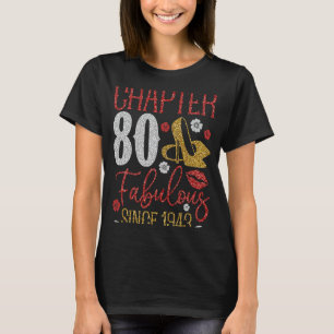 Chapter 80 Fabulous Since 1943 80th Birthday Cute T-Shirt