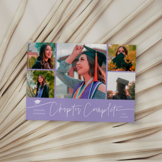 Chapter Complete Lilac Grad Multi Photo Announcement (Creator Uploaded)