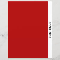 Chapter Divider | Appetizer | Red Black & White