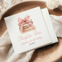 Chapter One Pink Bow Books 1st Birthday Party