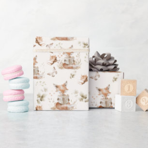 Chapter One Reading Fox Pattern Wrapping Paper