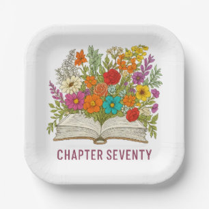 Chapter Seventy 70th Birthday Paper Plate
