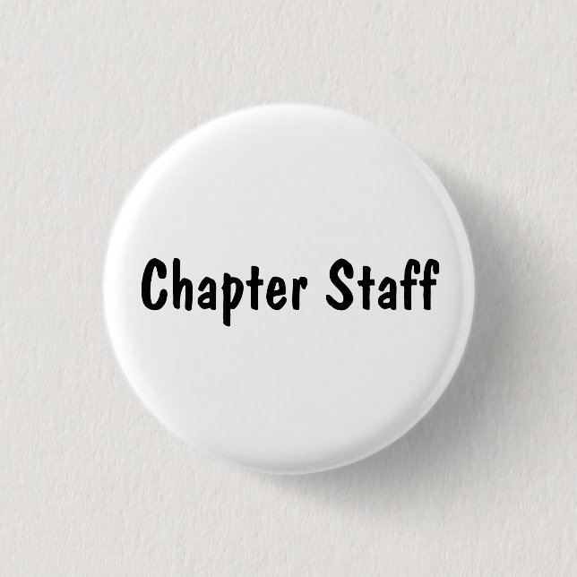 Chapter Staff 1 Inch Round Button (Front)