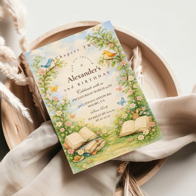 Chapter Two Woodland Story Birthday Invitation (Creator Uploaded)