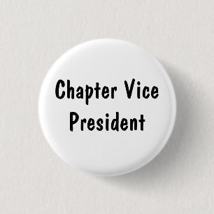 Chapter Vice President 1 Inch Round Button