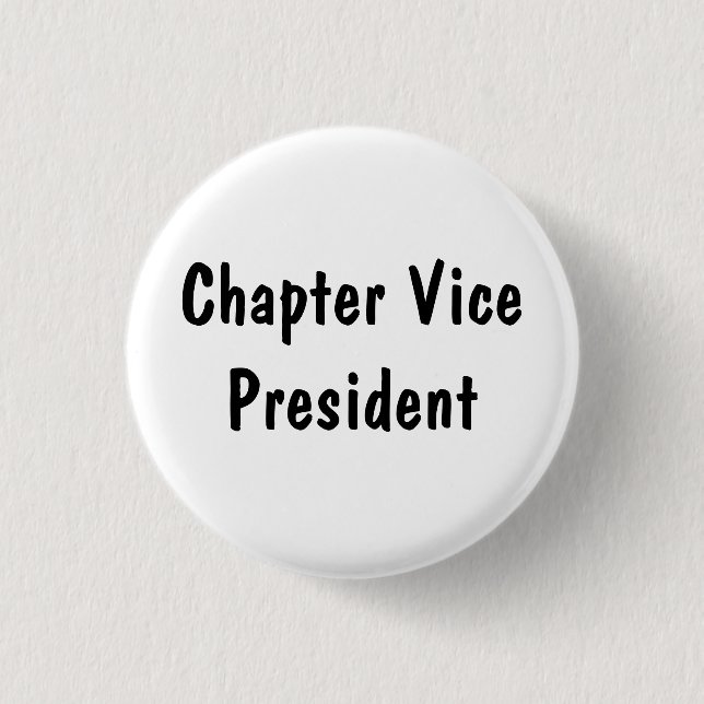 Chapter Vice President 1 Inch Round Button (Front)