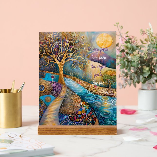 Chaque Chemin A Été Le Signe Acrylique Approprié (Mariage)