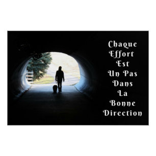 "Chaque Effort" Affiche Murale Citation Positive