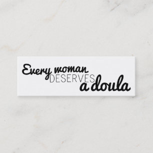 Chaque femme mérite un doula - cartes de visite