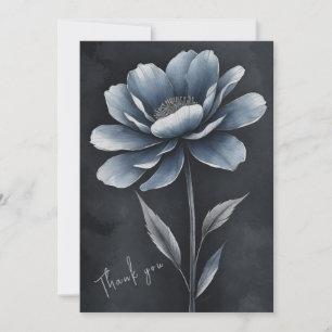 Chaque fleur Merci Thank You carte de voeux