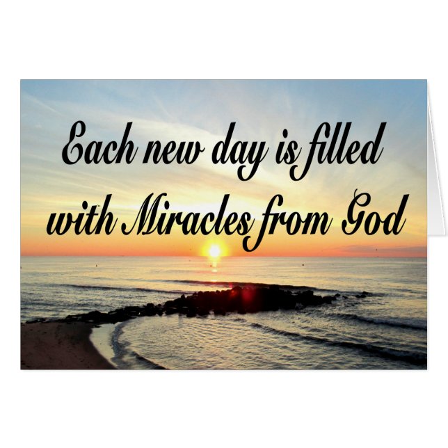 CHAQUE JOUR EST DES MIRACLES DE DIEU (Devant Horizontal)