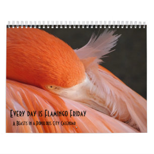 Chaque jour est Flamant rose vendredi - calendrier