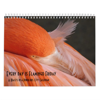 Chaque jour est Flamant rose vendredi - calendrier