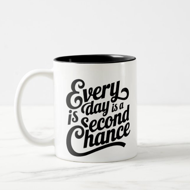 Chaque jour est une chance - Mug d'art mathématiqu (Gauche)