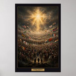 Chaque Nation — Affiche de la Multitude avec Marge