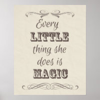 Chaque Petite Chose Qu'Elle Fait Poster