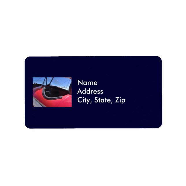 Chaque pilote rêve Étiquette de adresse (Devant)