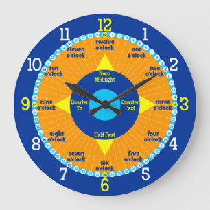 Chaque seconde compte - Horloge d'apprentissage Or