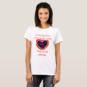 Chaque T-shirt de battement de coeur