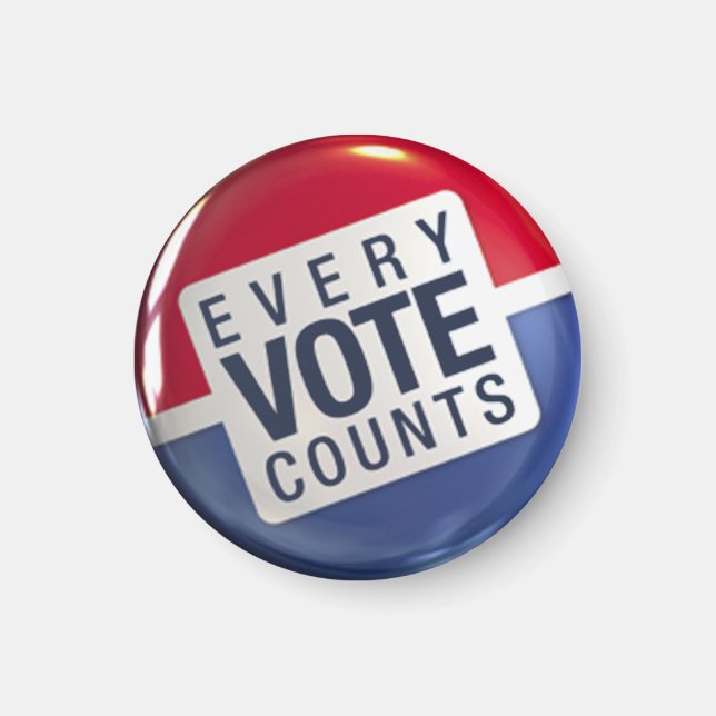 Chaque vote compte le Magnet d'élection (Devant)
