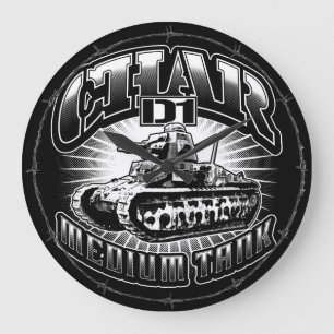 Char D1 Large Clock Acrylic Wall Clock