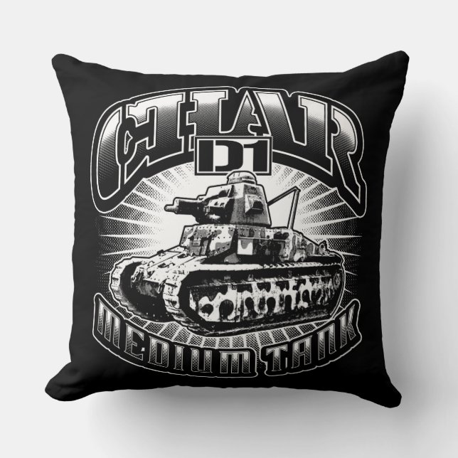 Char D1 Throw Pillow Throw Pillow (Front)