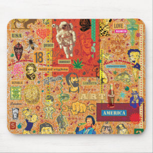 Character Collage-1 Mousepad