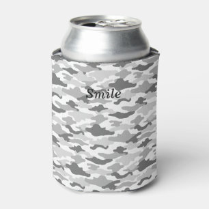 CHARACTER CUSTOM CAMOUFLAGE (WHITE) CAN COOLER