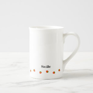 Character Custom STRAWBERRY MILK Bone China Mug
