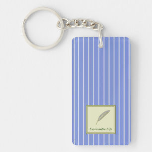 Character Custom Sustainable Life Blue Keychain