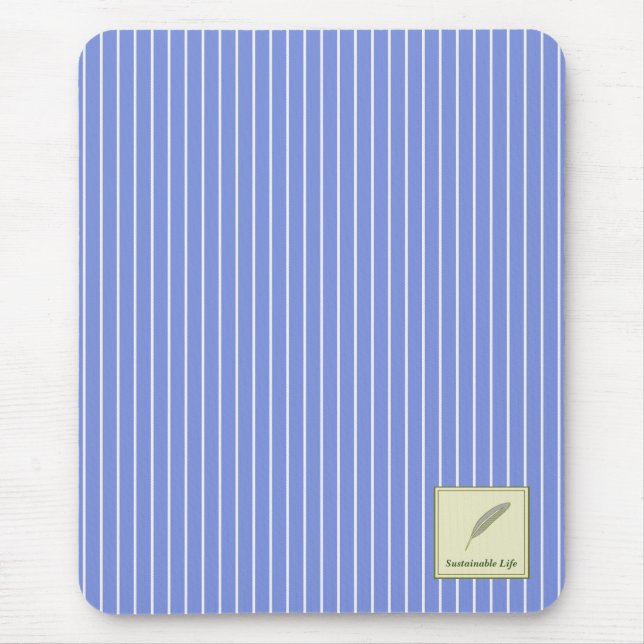 Character Custom Sustainable Life Blue Mouse Pad (Front)