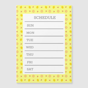 Character Custom Weekly Schedule Lemon & Cherry