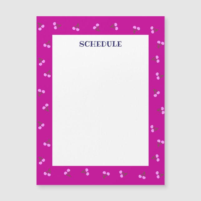 Character Customization Cherry Raspberry Pink Magn (Front)