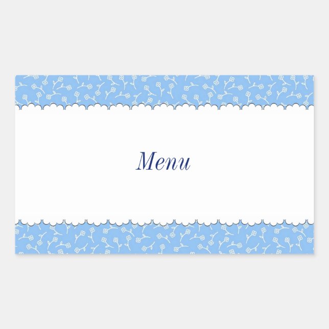 Character Customization Evening Make Up Blue Recta Sticker (Front)
