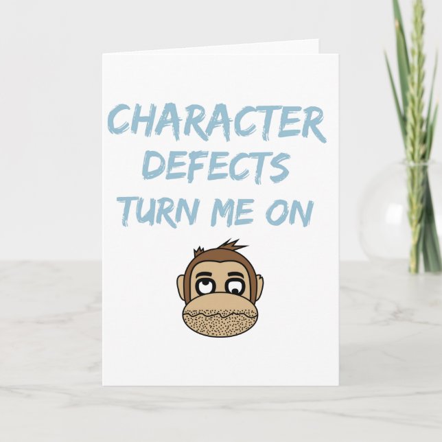 Character Defects Recovery Sober Drunk Card (Front)
